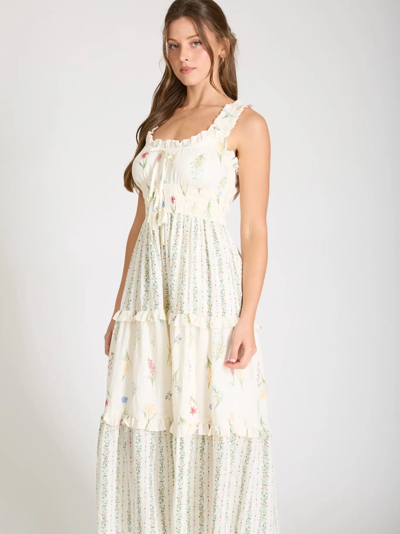 Garden Palette Midi Dress