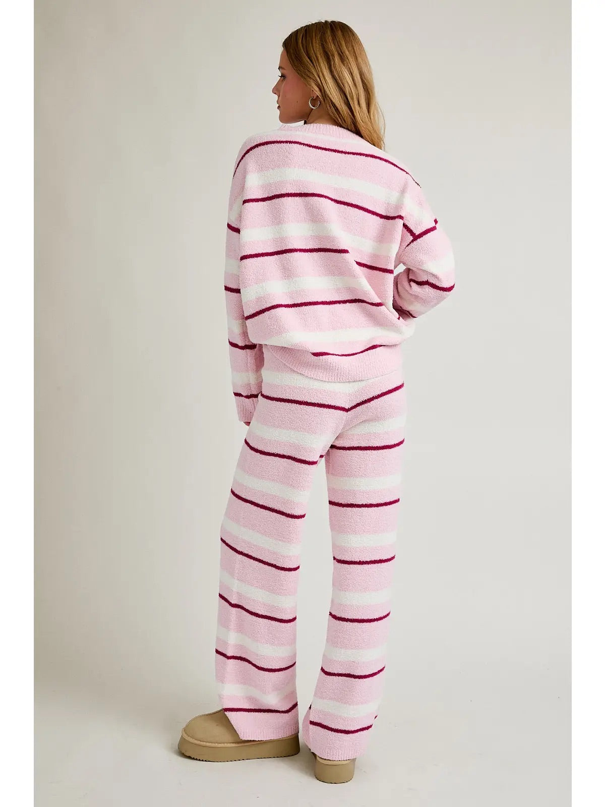 Striped Matching Set- Baby Pink & Magenta