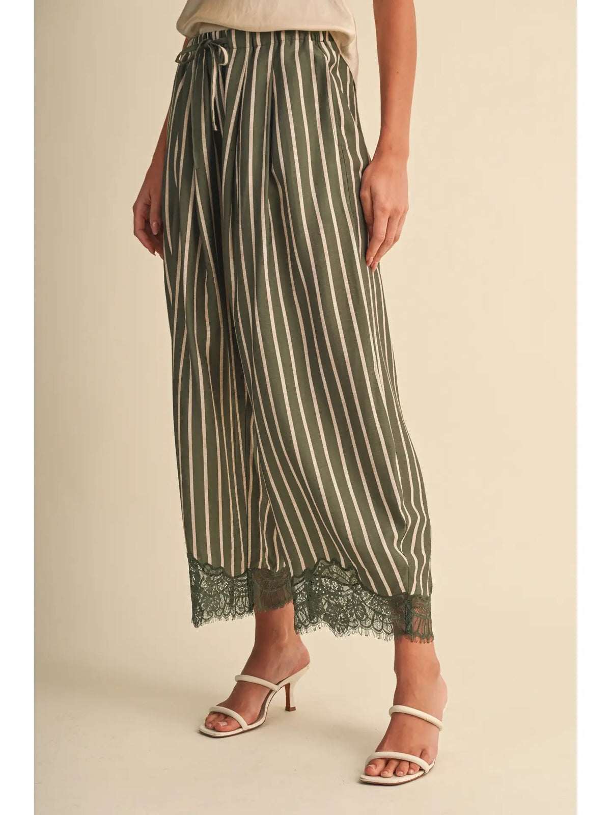 The Olive You Lace Culottes