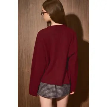 Bordeaux Cozy Cardigan