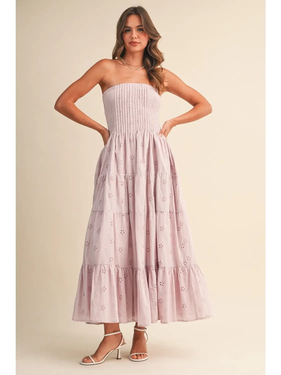 Lilac Daydream Strapless Dress