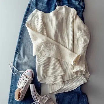 Sandbar Slouch Waffle Knit Tunic Top